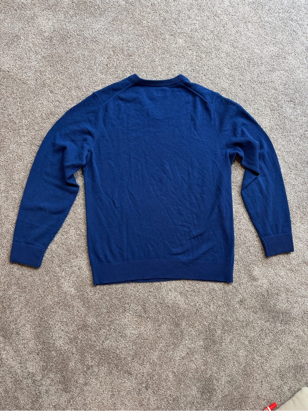 Men's Everlane V-Neck Cashmere Blue Sweater Size Large - Picture 7 of 11